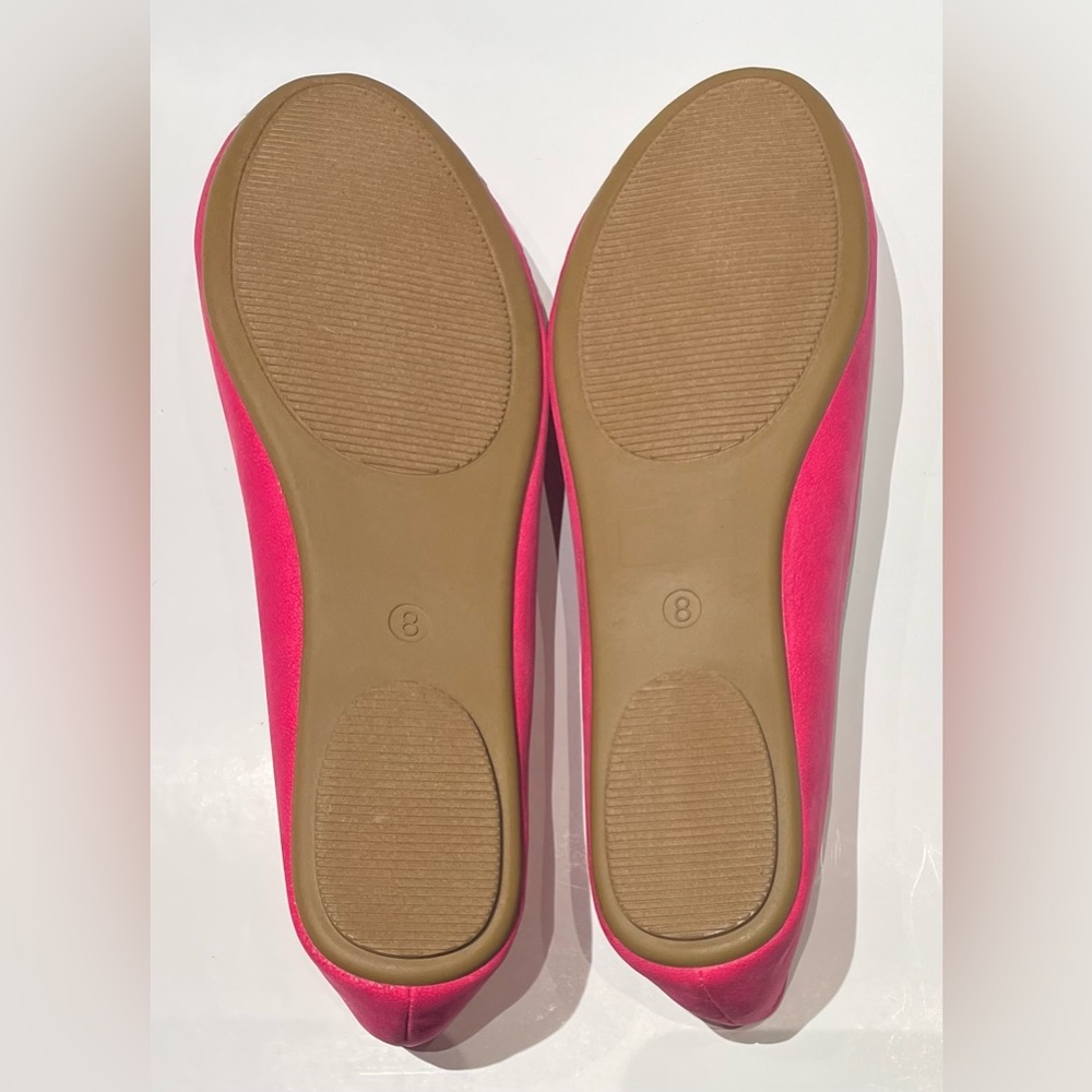 NWT Microsuede Floral Embroidered Ballet Flats - Picture 5 of 6